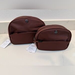 NWT Lululemon City Essential Pouch Duo in Lava Cake (Espresso Brown)